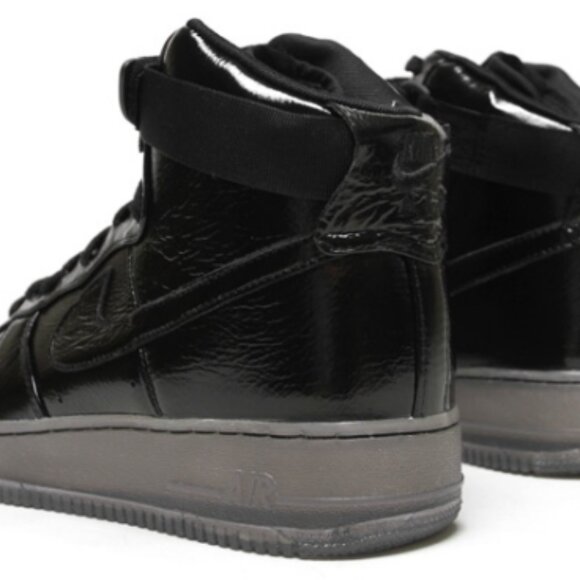 USED - Nike Air Force 1 High Premium Size 10 brand new 2012 Black/Black - Picture 5 of 5